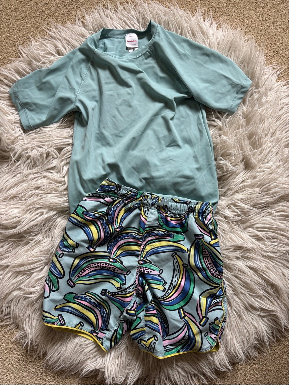 Hanna Andersson boys swim set - trunks and Rashguard size 10 - read description!